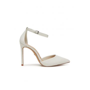 Pantofi stiletto  pentru dama - Alb