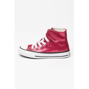 Tenisi Chuck Taylor All Star cu insertii stralucitoare - Fucsia