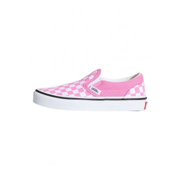 Tenisi slip on cu model in carouri