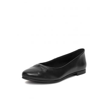 Balerini dama ERICA -  piele naturala - negru