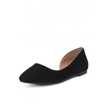 Balerini dama -  piele ecologica - negru -