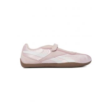 Balerini dama  roz - textil - sistem inchidere Velcro - varf rotund