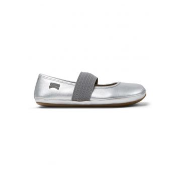 Balerini Mary Jane din piele Right 8493 - Gri