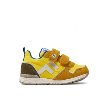 Mocasini copii  303875497 - Piele intoarsa/Textil - Galben