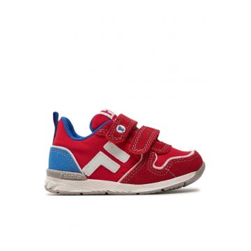 Mocasini copii  303875503 - Piele intoarsa/Textil - Rosu