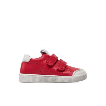 Mocasini copii  303877309 - Piele intoarsa - Rosu