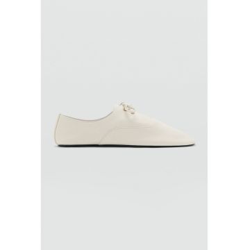 Pantofi casual de piele - Alb murdar