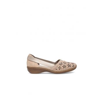 Pantofi dama -  590559 - Piele naturala - Bej -