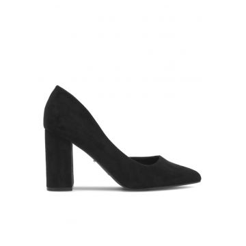 Pantofi dama - 8666 -  Textil - Negru