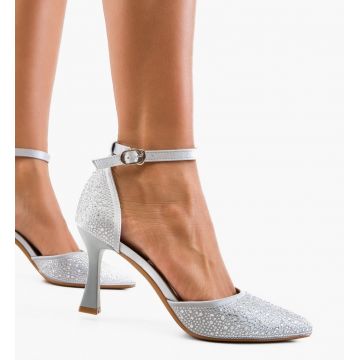 Pantofi dama Lefrem Argintii