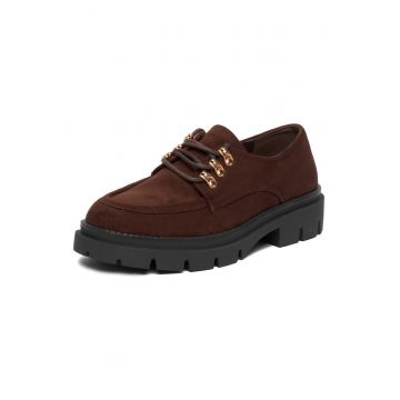 Pantofi dama -  textil - maro - talpa groasa