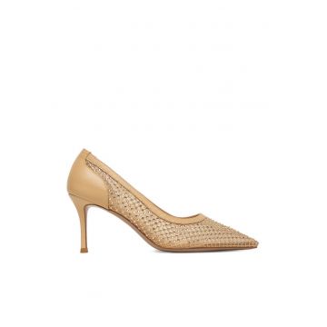 Pantofi dama -  toc ascutit - bej - Bej