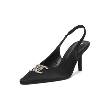 Pantofi dama -  toc ascutit - piele ecologica - negru