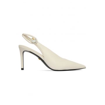 Pantofi dama  x Marilyn Monroe - stiletto - piele naturala - alb - elegant -
