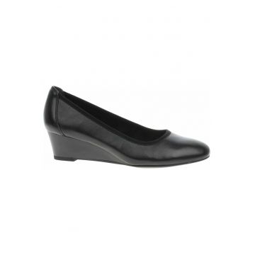 Pantofi din piele cu talpa wedge