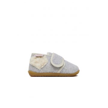 Pantofi Fete -  gri - textil