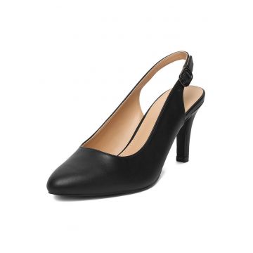 Pantofi pentru dama -  stiletto - negru - sintetic