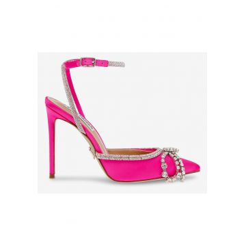 Pantofi stiletto cu strasuri si varf ascutit