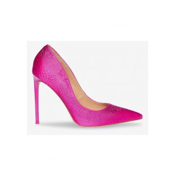 Pantofi stiletto cu strasuri -