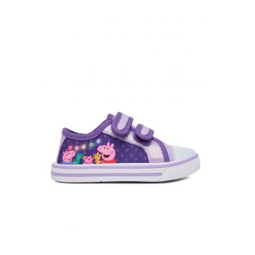 Tenisi copii -  fete - violet - material textil