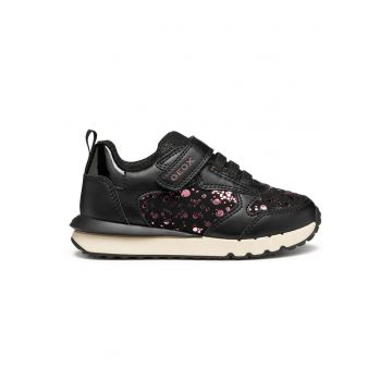 Tenisi pentru fete -  material textil - negru