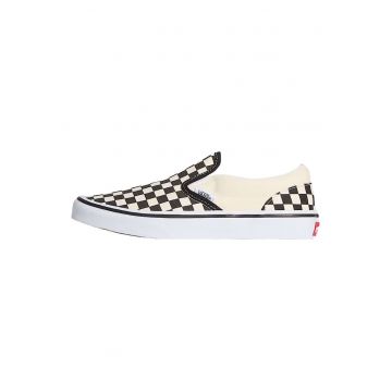 Tenisi slip-on cu model cu patratele