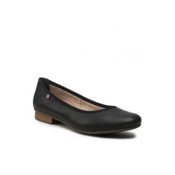 Balerini dama  Piele naturala - 302921096 - Negru