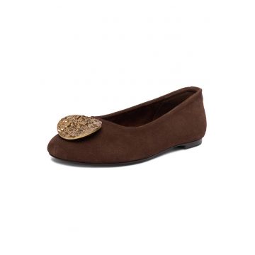 Balerini dama -  piele naturala - maro