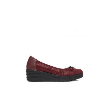 Balerini dama -  textil - visiniu