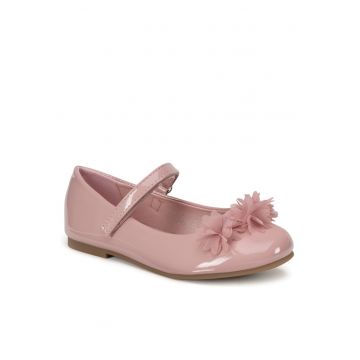 Balerini Fete -  roz - material sintetic - inchidere Velcro