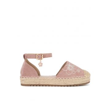 Espadrile copii -  roz - din tesatura textila
