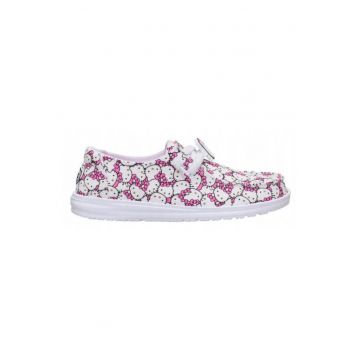 Mocasini Femei Spuma EVA - Wendy Hello Kitty Takeover - Alb