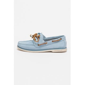 Pantofi boat din piele intoarsa Navigator - Albastru deschis