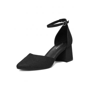 Pantofi  clasic - negru - textil