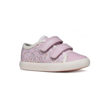 Pantofi copii -  tenisi velcro - roz - textil - Roz
