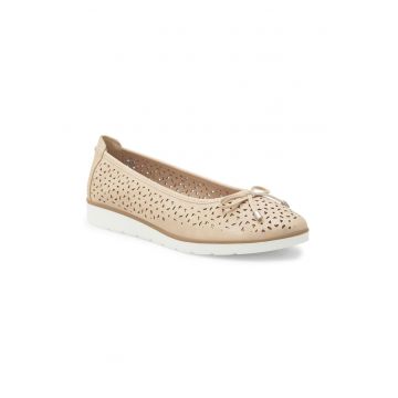 Pantofi dama -  306801 - Piele ecologica - Bej