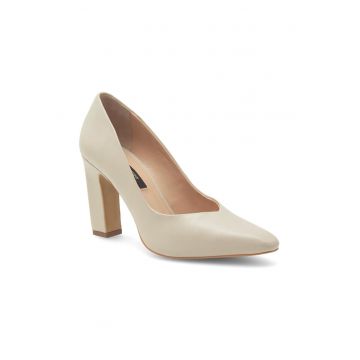 Pantofi dama -  402756 - Piele naturala - Ecru