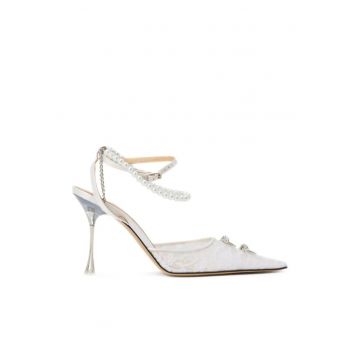 Pantofi dama -  Matilda Flower High - White