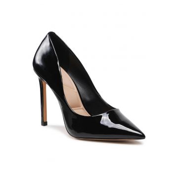 Pantofi dama -  piele ecologica - negru -
