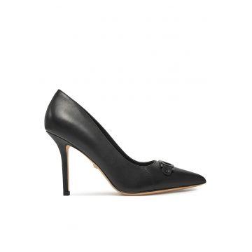 Pantofi dama -  stiletto - piele naturala - negru
