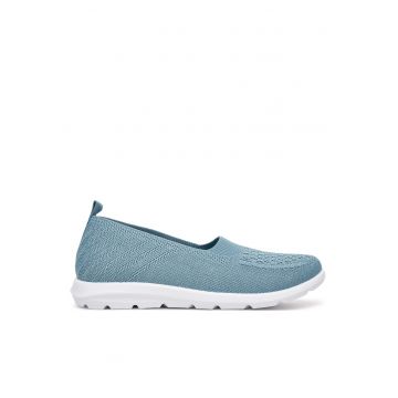 Pantofi dama -  textil - albastru - confortabil - elegant -