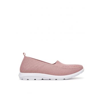 Pantofi dama -  textil - roz -