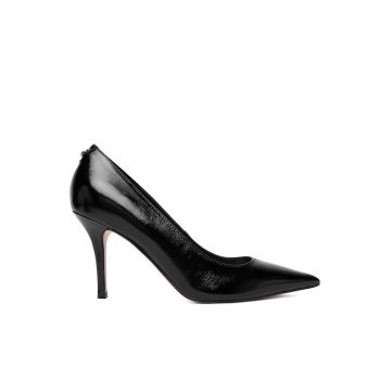 Pantofi dama -  tocuri - piele naturala - negru