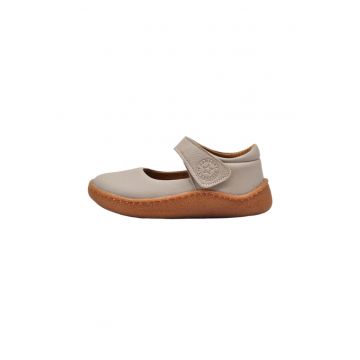 Pantofi decupati fete -  piele naturala - comozi - CMP508C - Crem -