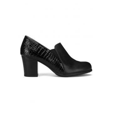 Pantofi negru -  piele ecologică - Negru