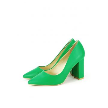 Pantofi verzi office/eleganti Anca 01 12592 - Verde