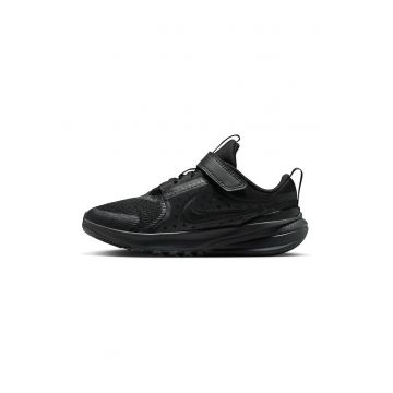Pantofi wedge Star Runner 5 cu velcro - pentru alergare - Negru stins/Gri antracit