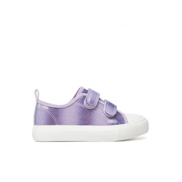 Tenisi copii -  Fete - violet - tesatura textila