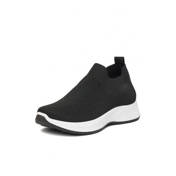 Tenisi pentru copii -  negru - material textil