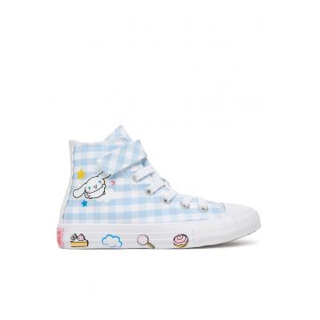 Adidasi Fete -  textil - albastru - sistem inchidere Velcro